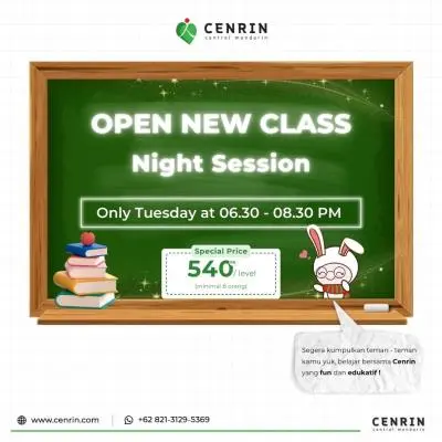 Pembukaan Kelas Malam Kursus Mandarin Surabaya Barat Cenrin, Ayo Daftar Sekarang!