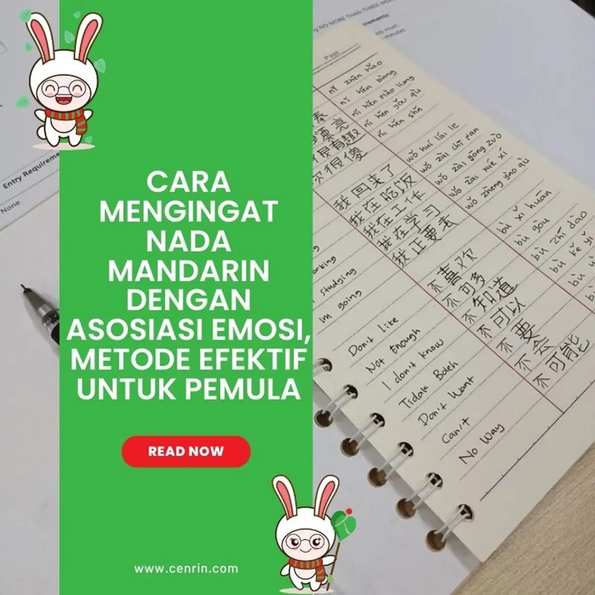 Cara Mengingat Nada Mandarin dengan Asosiasi Emosi, Metode Efektif untuk Pemula