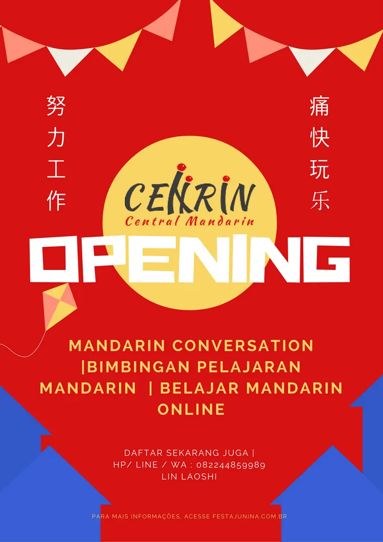 Buka Kelas Berkelompok Belajar Mandarin