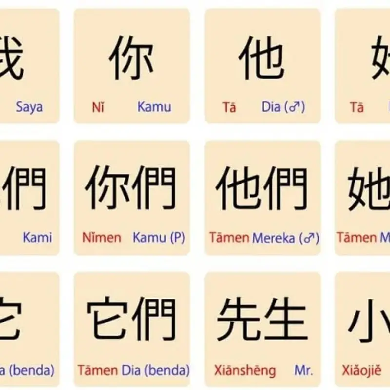 Pahami Sistem Radikal dan Pinyin